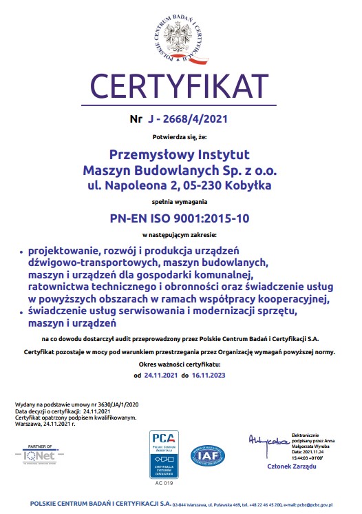 Certyfikat PN_EN ISO 9001